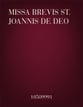 Missa Brevis St. Joannis de Deo SSAA Full Score cover
